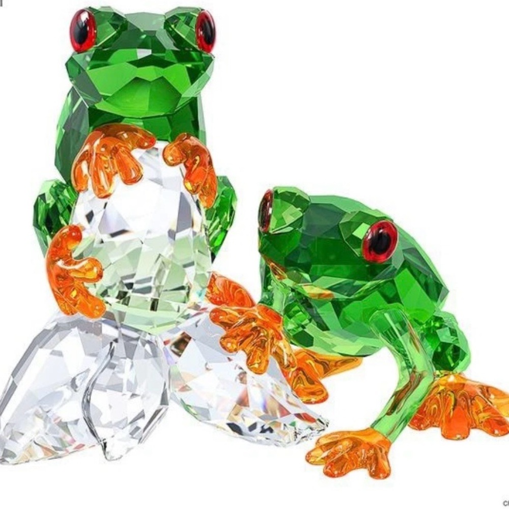 Swarovski 2015 Frogs 🐸 Rare, Retired & MIB 5136807